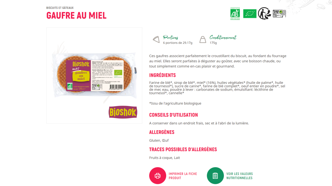 fiche d'un produit Markal pour les particuliers 